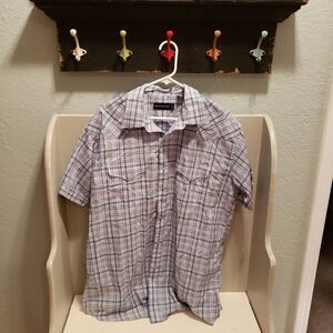 Panhandle Slim Western Plaid Pearl Snap Shirt